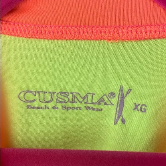 🍭6/$30 Cusma SPF 50 Flamingo Rash Guard- XL - Picture 4 of 7